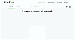 Desktop Screenshot of prankdial.com